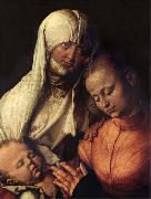 Albrecht Durer The Virgin and child with St.Anne oil on canvas